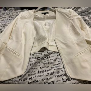 Semi formal white jacket
